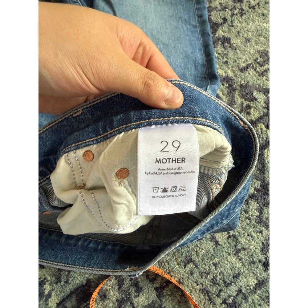 NWOT Mother The TomCat Frayed Ankle Jean Button Fly Sz 29 - Picture 12 of 13